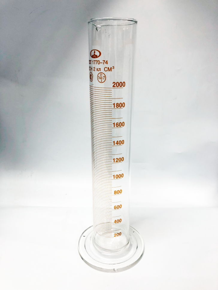 Цилиндр для ареометра с носиком Н-2000 